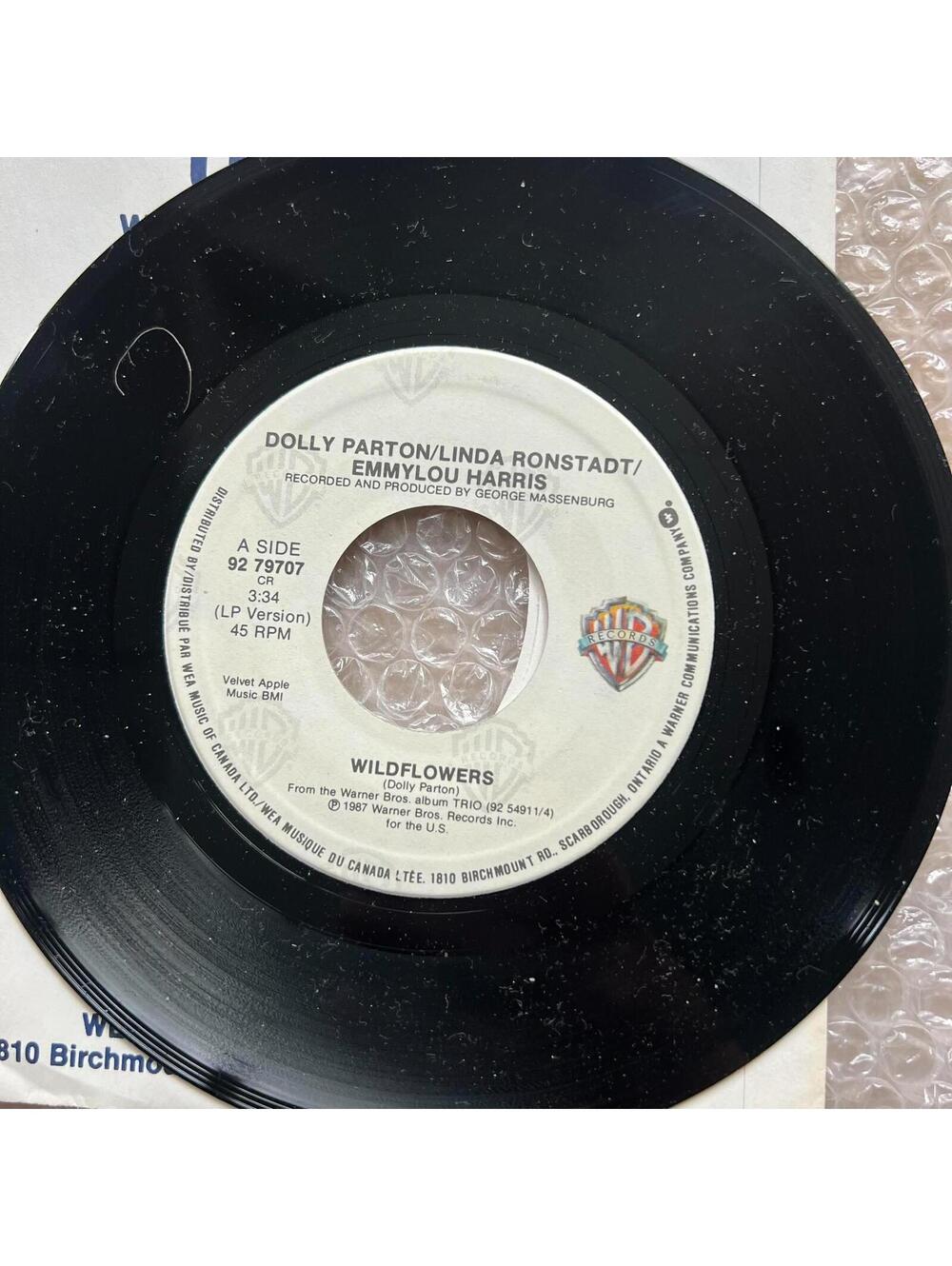 Dolly Parton - Wildflowers / Hobo's Meditation 45rpm 7' Vinyl Record R86